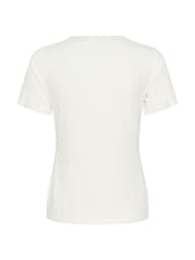 Kaffe Stylish lace White T-Shirt - Image 4 of 4