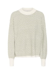 Kaffe Green KAellery Crew Neck Casual Fit Pullover Jumper - Image 3 of 4