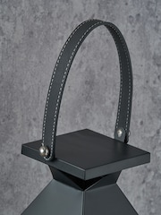 Pacific Lifestyle Black Glass Tall Medium Lantern - Image 3 of 5