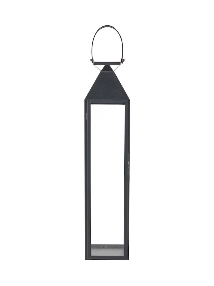 Pacific Lifestyle Black Glass Tall Medium Lantern - Image 5 of 5