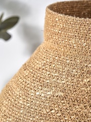 Pacific Lifestyle Natural Seagrass Urn Shaped Basket - Image 3 of 5