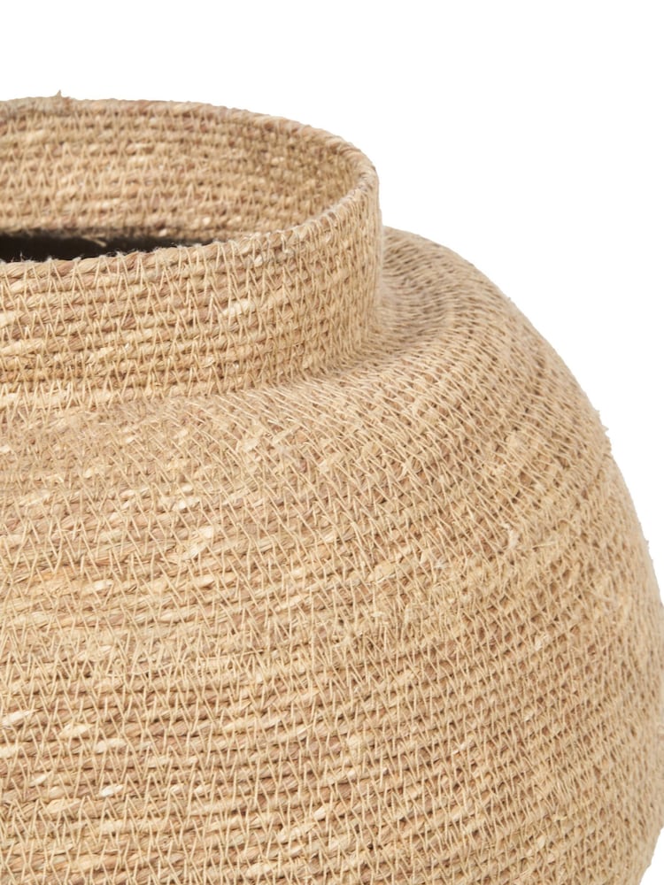 Pacific Lifestyle Natural Seagrass Urn Shaped Basket - Image 5 of 5