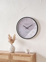 Pacific Lifestyle Black Metal Printed Face Wall Clock - Image 1 of 6