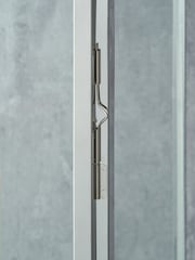 Pacific Lifestyle Silver Glass Lantern - Image 2 of 4