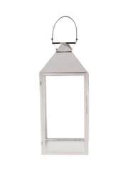 Pacific Lifestyle Silver Glass Lantern - Image 4 of 4