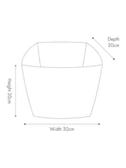Pacific Lifestyle Purple Seagrass Stripe Square Basket - Image 6 of 6