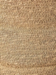Pacific Lifestyle Natural Seagrass Ribbed Basket - Image 3 of 6