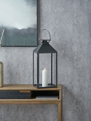 Pacific Lifestyle Black Glass Lantern - Image 1 of 4