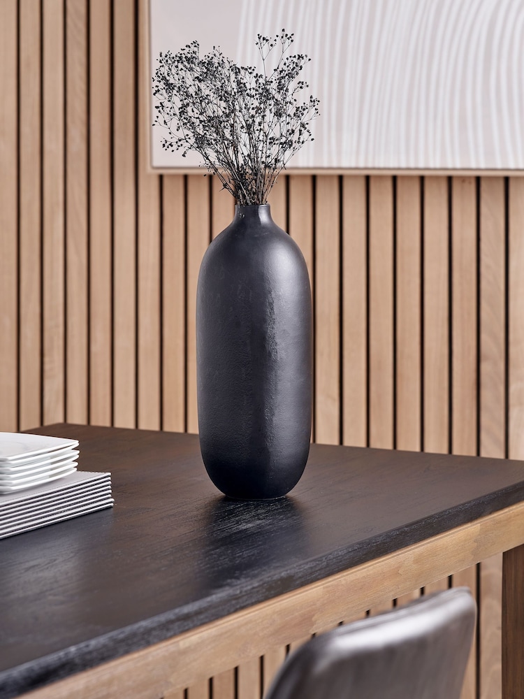 Pacific Lifestyle Black Metal Bullet Tall Vase - Image 1 of 5