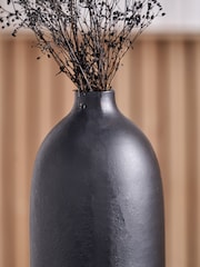 Pacific Lifestyle Black Metal Bullet Tall Vase - Image 2 of 5