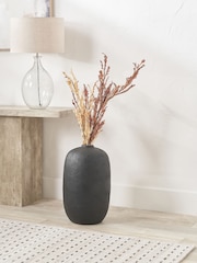 Pacific Lifestyle Black Fibrestone Decorative Vase Tall - Image 1 of 5