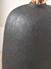 Pacific Lifestyle Black Fibrestone Decorative Vase Tall - Image 3 of 5