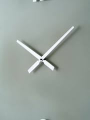 Pacific Lifestyle Grey Metal Retro Wall Clock - Image 3 of 6