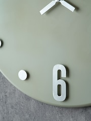 Pacific Lifestyle Grey Metal Retro Wall Clock - Image 4 of 6