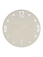 Pacific Lifestyle Grey Metal Retro Wall Clock - Image 5 of 6