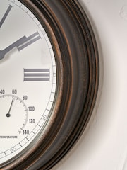 Pacific Lifestyle Antique Bronze Indoor Outdoor Wall Clock - Image 2 of 6