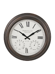 Pacific Lifestyle Antique Bronze Indoor Outdoor Wall Clock - Image 5 of 6
