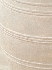 Pacific Lifestyle Grey Fibrestone Decorative Vase with Large Handles - Image 2 of 5
