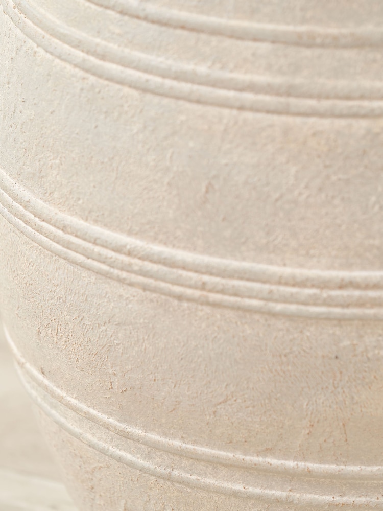 Pacific Lifestyle Grey Fibrestone Decorative Vase with Large Handles - Image 2 of 5