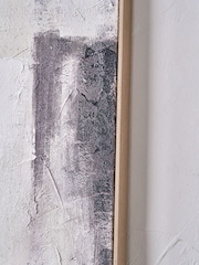 Pacific Lifestyle Greys Textured Abstract Canvas with Natural Frame - Image 3 of 5