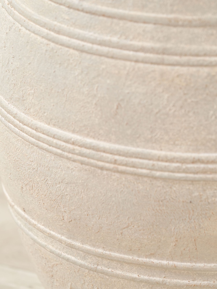 Pacific Lifestyle Grey Fibrestone Decorative Vase with Small Handles - Image 2 of 5