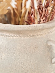 Pacific Lifestyle Grey Fibrestone Decorative Vase with Small Handles - Image 4 of 5