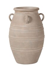 Pacific Lifestyle Grey Fibrestone Decorative Vase with Small Handles - Image 5 of 5