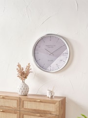 Pacific Lifestyle Silver Metal Printed Face Wall Clock - Image 1 of 6