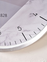 Pacific Lifestyle Silver Metal Printed Face Wall Clock - Image 2 of 6