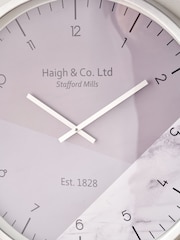 Pacific Lifestyle Silver Metal Printed Face Wall Clock - Image 3 of 6