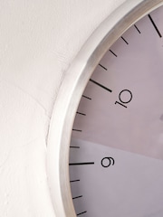 Pacific Lifestyle Silver Metal Printed Face Wall Clock - Image 4 of 6