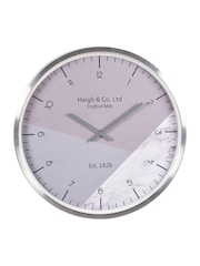Pacific Lifestyle Silver Metal Printed Face Wall Clock - Image 5 of 6