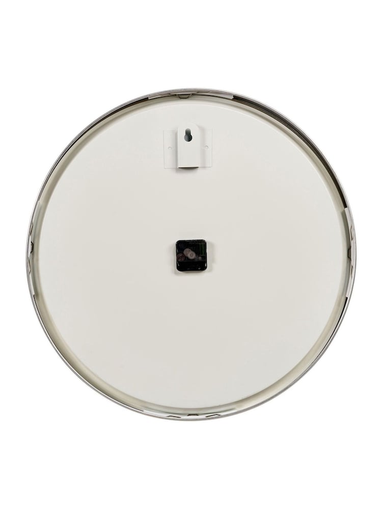 Pacific Lifestyle Silver Metal Printed Face Wall Clock - Image 6 of 6