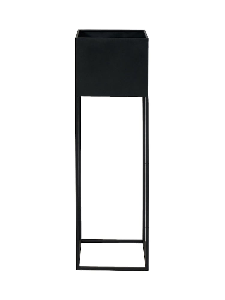 Pacific Lifestyle 2 Pack Black Metal Planters - Image 1 of 5