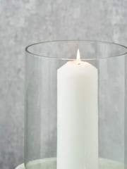 Pacific Lifestyle Grey Metal and Clear Glass Large - Image 3 of 5