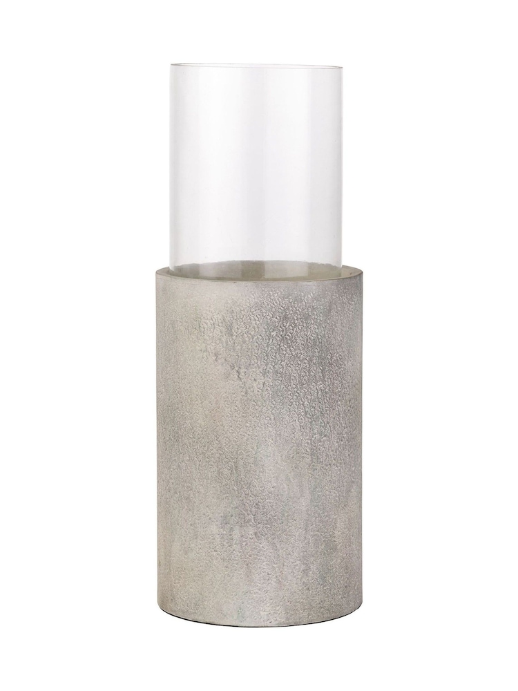 Pacific Lifestyle Grey Metal and Clear Glass Large - Image 5 of 5