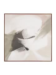Pacific Lifestyle White Square Canvas Wall Art with Oak Effect Frame - Image 6 of 6