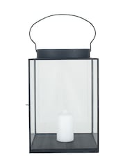 Pacific Lifestyle Black Glass Square Lantern - Image 2 of 5