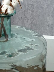 Pacific Lifestyle Clear Glass Tall Bottle Vase - Image 3 of 5