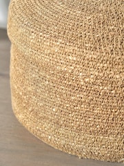 Pacific Lifestyle Natural Seagrass Lidded Round Basket - Image 4 of 10