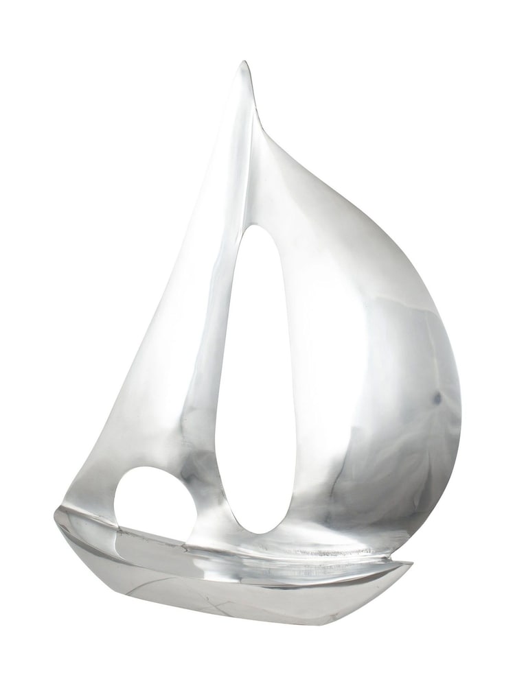 Pacific Lifestyle Silver Sailing Boat Ornament - Image 2 of 4