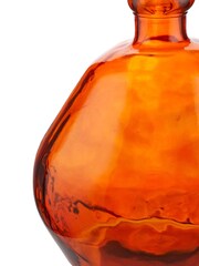 Pacific Lifestyle Orange Irregular Shaped Glass Vase - Image 6 of 6
