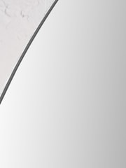 Pacific Lifestyle Silver Metal Slim Frame Tall Arch Wall Mirror - Image 3 of 6