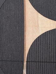 Pacific Lifestyle 2 Pack Black Wooden Textured Design Wall Arts - Image 4 of 6