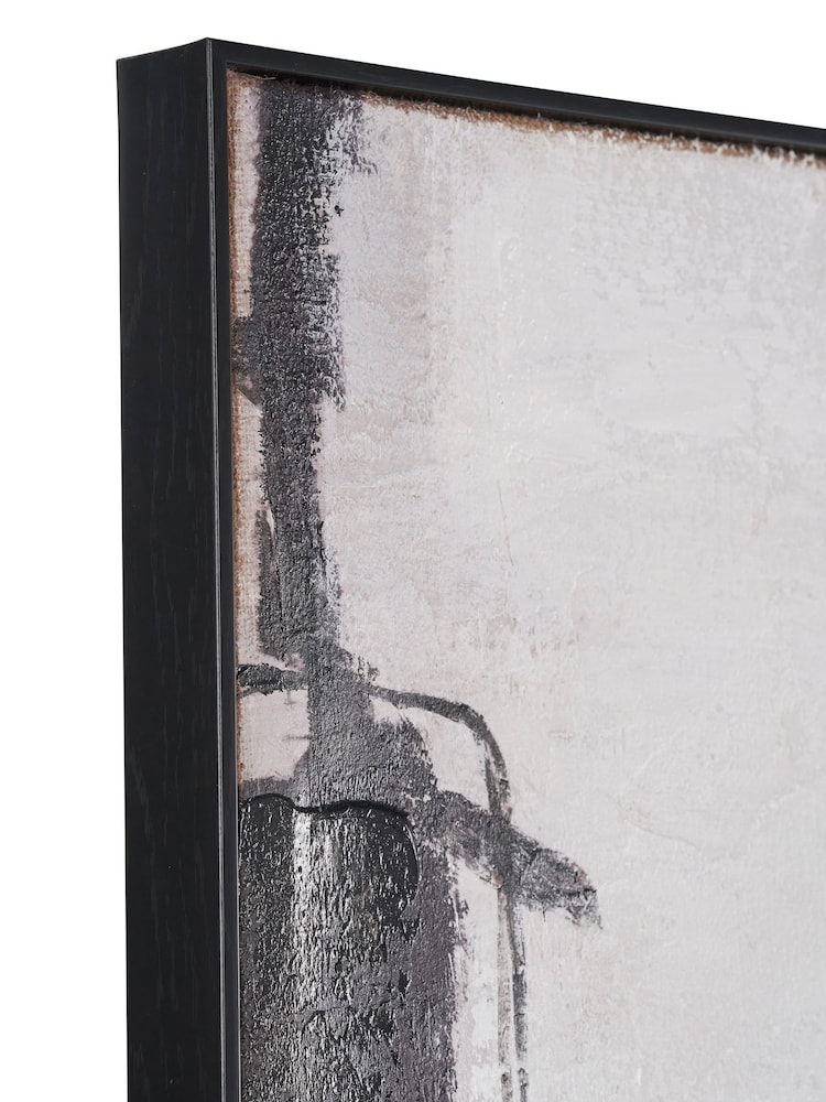Pacific Lifestyle White Abstract Canvas with Black Frame - Image 2 of 6 Pacific Lifestyle White Abstract Canvas with Black Frame - Image 2 of 6