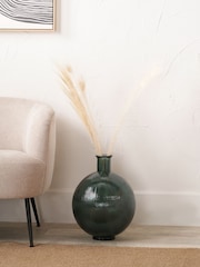 Pacific Lifestyle Sea Green Round Glass Vase - Image 1 of 6
