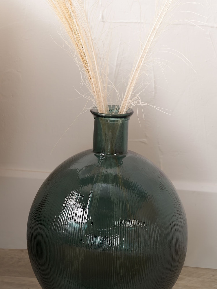 Pacific Lifestyle Sea Green Round Glass Vase - Image 2 of 6