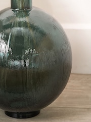 Pacific Lifestyle Sea Green Round Glass Vase - Image 3 of 6