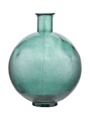 Pacific Lifestyle Sea Green Round Glass Vase - Image 4 of 6