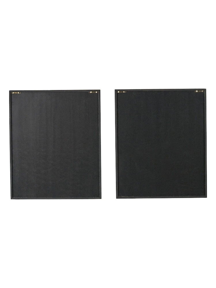 Pacific Lifestyle Set of 2 Black Paper Design Framed Wall Art - Image 6 of 6